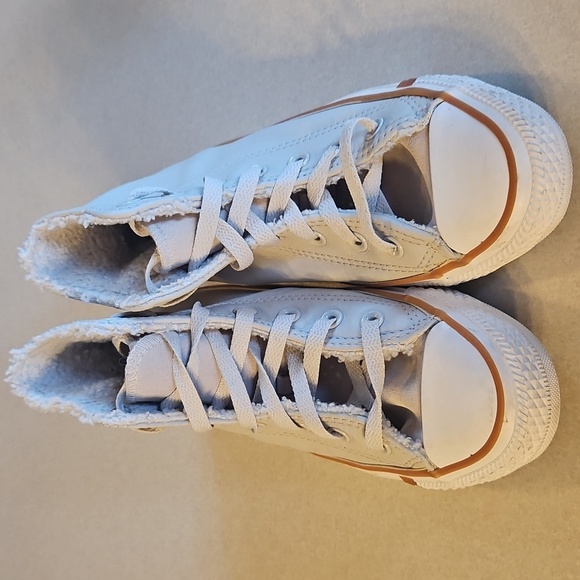 Converse pale putty white high tops - Picture 2 of 13